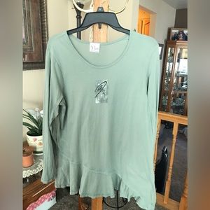 Whims, long sleeve tunic, large